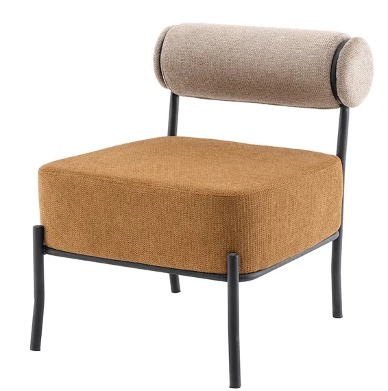 Лаунж-кресло Roller, бежевый, терракотовый