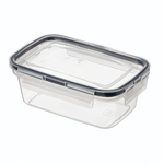 Контейнер для продуктов герметичный прямоугольный 0,35л с защелками (бесцветный)