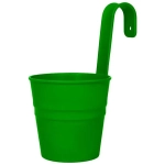 Кашпо-ведро настенное декоративное зеленый 135х250мм