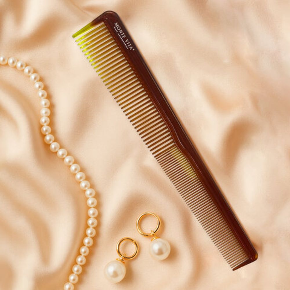 Расческа для волос, гребень 18,5х2,5 см, однорядная узкая MONTE VITA (МОНТЕ ВИТА), 457427