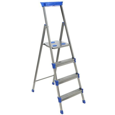 Стремянка 4 ступ, мет-л, 0.846 м, с широк ступ, Nika, СМ4