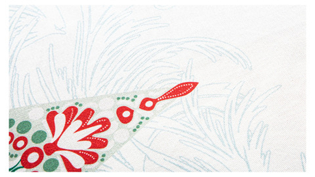 Скатерть 168см Mix&Match Home Счастливая звезда белая с принтом