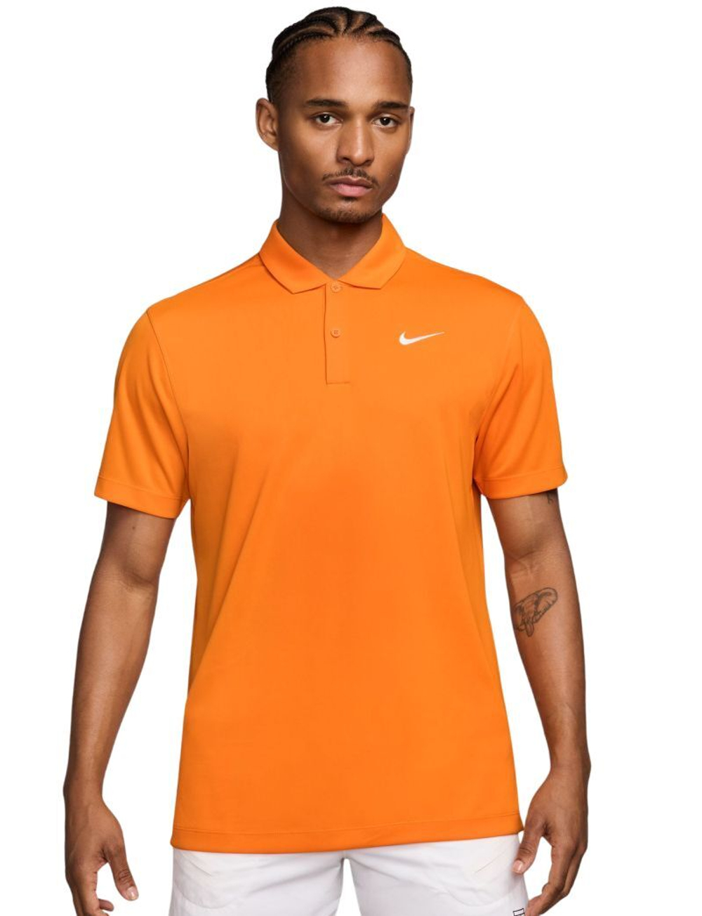 Мужское теннисное поло Nike Court Dri-Fit Solid - bright ceramic/white