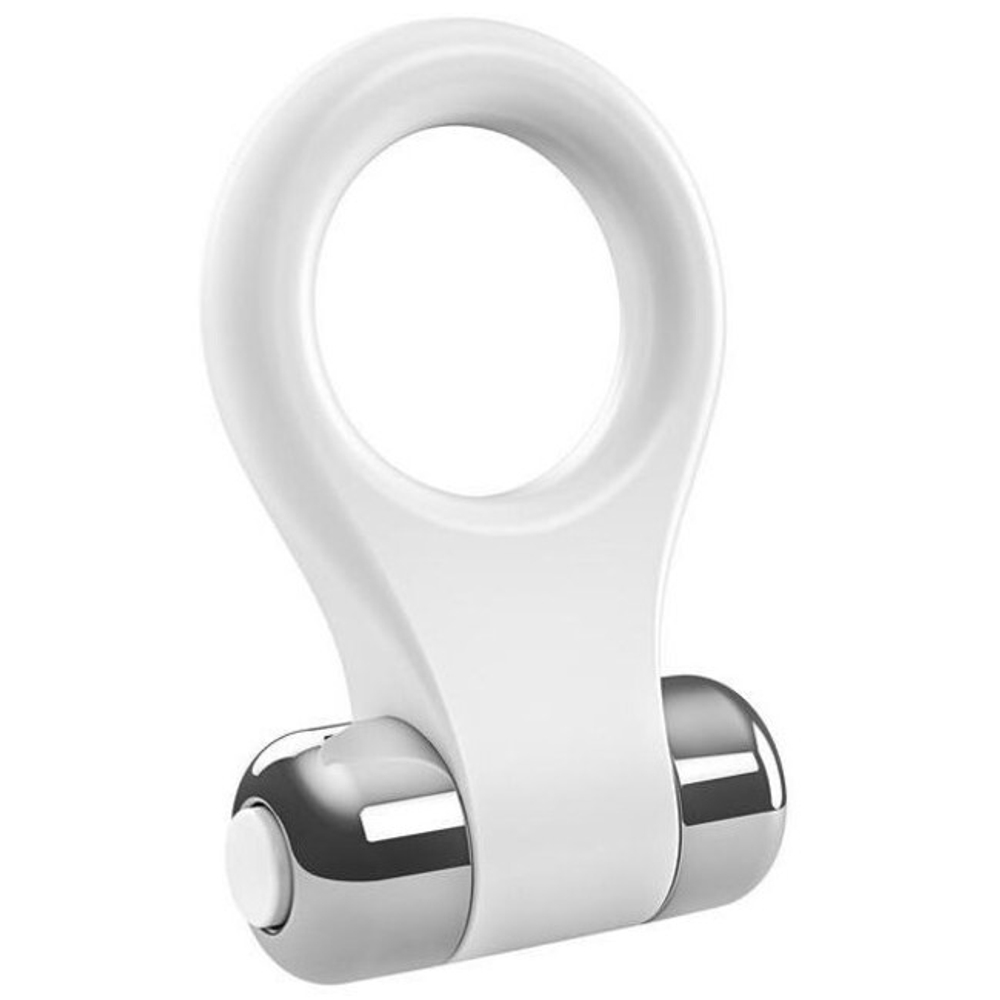Эрекционное виброкольцо OVO B1 Vibrating Ring (Цвет: белый)