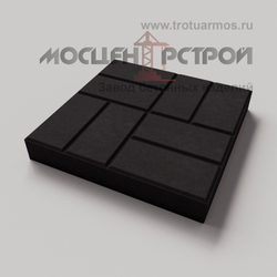 Тротуарная плитка 8 кирпичей 500х500х70