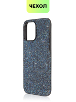 Чехол BROSCORP для Apple iPhone 15 Pro Max (арт.IP15PROMAX-CRYSTAL-BLUE )