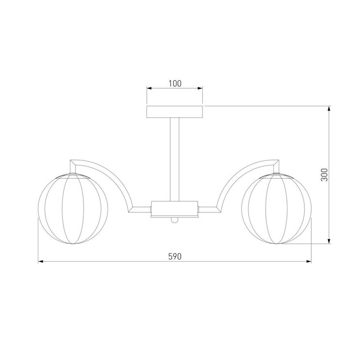 Потолочная люстра Eurosvet Оптима Eden 30178/5 латунь