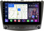 Магнитола для Lexus IS250 XE20 2005-2013 (ШГУ монохром) - FarCar 9699 монитор 10" QLED на Android 13, 8-ядер, CarPlay, 4G SIM-слот