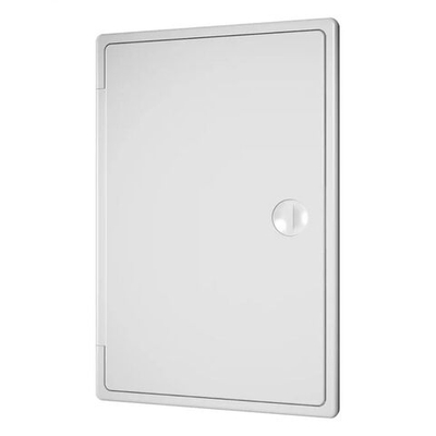 Лючок вентиляционный пластик, 150х150 мм, с ручкой-задвижкой, бел, Эра, ЛТ1515П