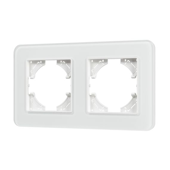 Рамка стеклянная FRM-OMALI-SFGS-2-WH Arlight 049708