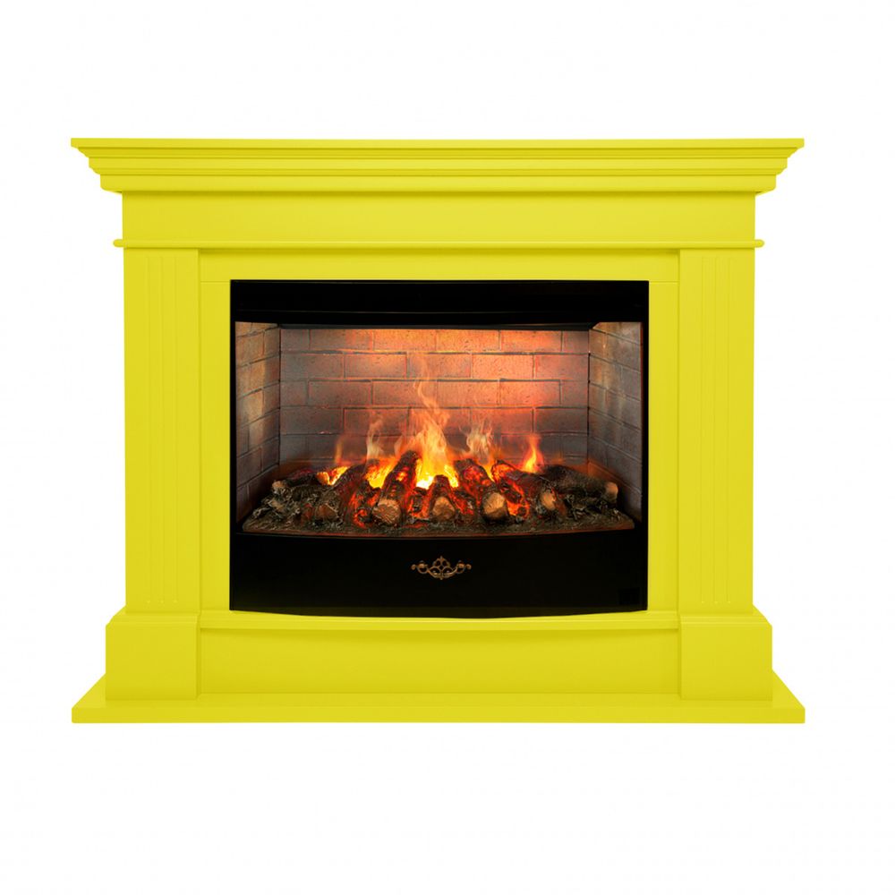 Электрокамин RealFlame Ontario 26/33 желтый c очагом Firestar 33