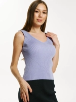 Топ вязаный, майка в рубчик