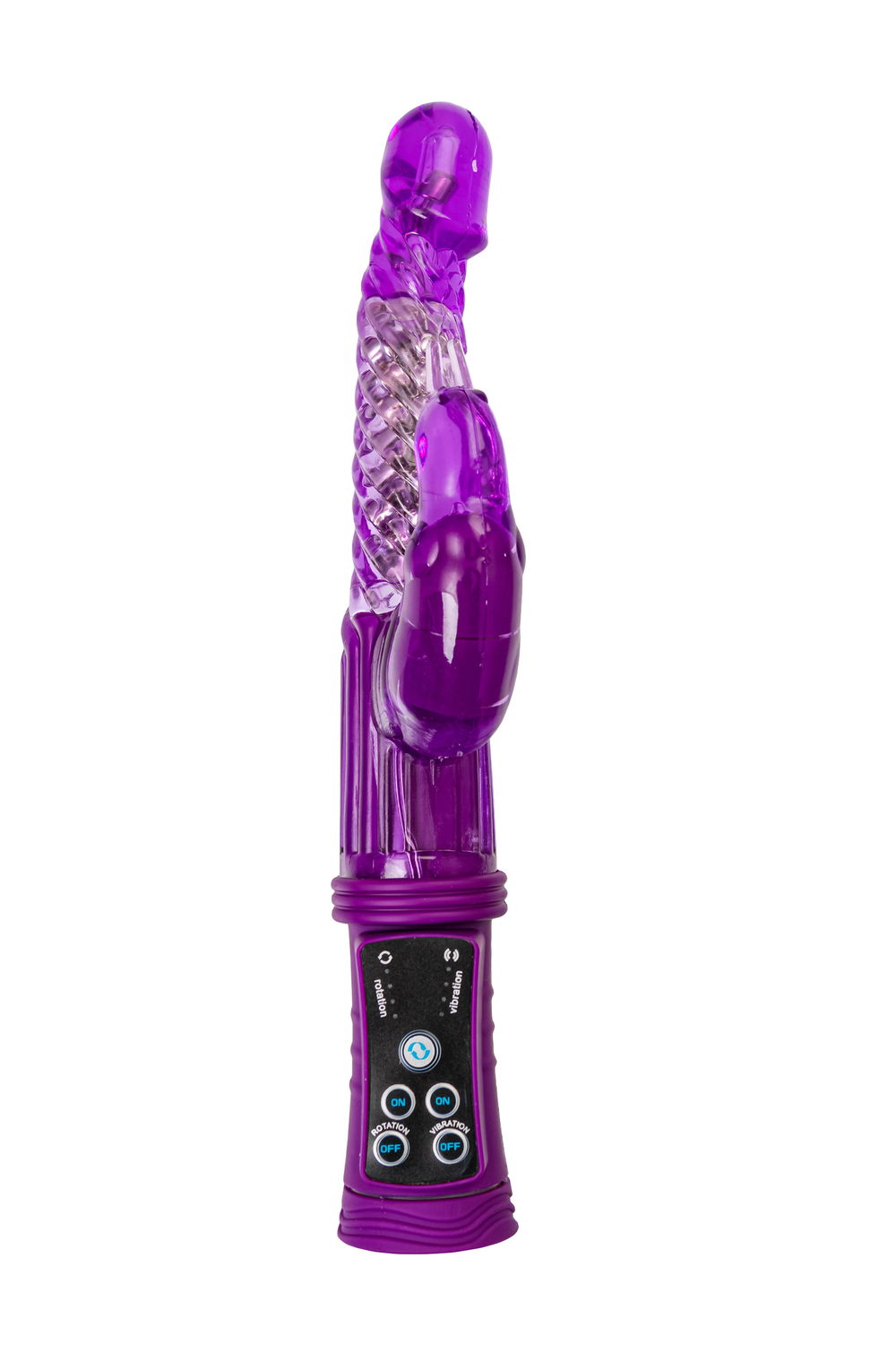 Вибратор с клиторальным стимулятором TOYFA A-Toys High-Tech fantasy, TPR, фиолетовый, 24 см