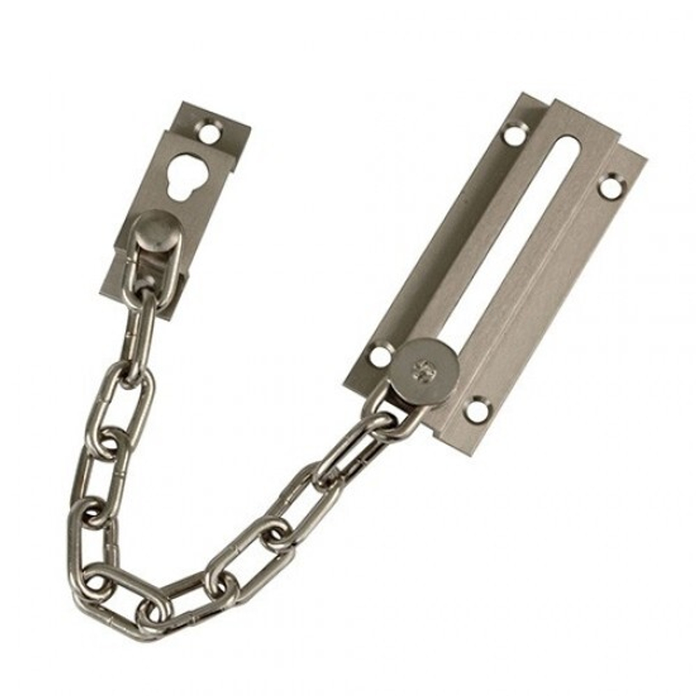 Цепочка дверная с задвижкой хром