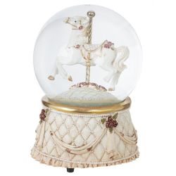 GAEM Фигурка декоративная в стекл шаре "Карусель" (ключ, муз,движ), D 10 см, L10 W10 H14 см