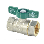 Кран шаровой латунь хром R251W Ду 15 Ру42 ВР бабочка зеленая Giacomini R251WX023