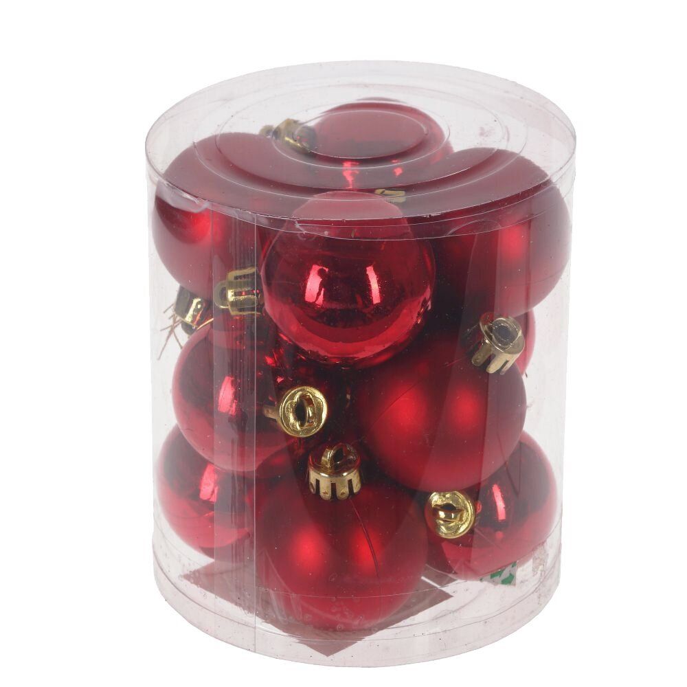 GAEM Набор из 12шт Украшение новогоднее "Шар", D 4 см, L9,5 W9,5 H10,5 см