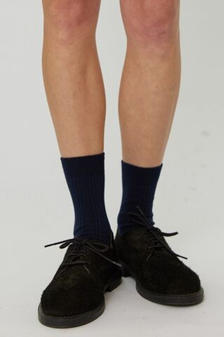 Носки из хлопка темно-синего цвета