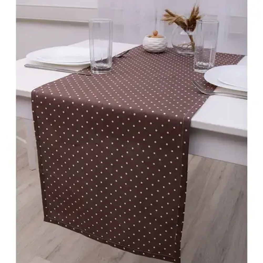 Дорожка декоративная 40х145"Радушная хозяйка (Традиция)» (Горошек мокко)