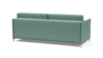 Диван Леонора Лайт Strong Plus 07 226*109*105 см, Бирюзовый Рогожка Еврокнижка Фиеста