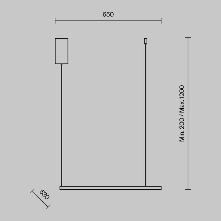 Подвесной светодиодный светильник Maytoni Glint MOD072PL-L28CH3K