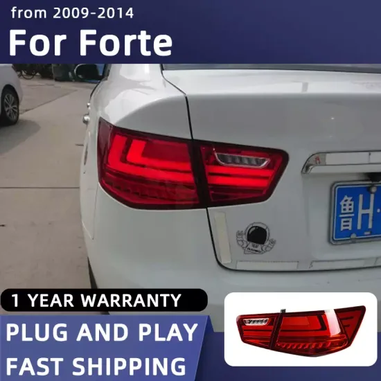 Задние фонари Киа Церато 2009-2013 V5 type ТЕМНО КРАСНЫЕ