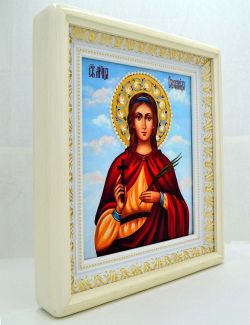 Икона Стефаниды Дамасской ручной работы.