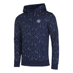 Мужская кофта теннисная BIDI BADU Napo Lifestyle Hoody Men - Dark Blue, Multicoloured