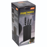 Подставка для ножей "Fantasia" 10*10*22,5 см, цвет черный