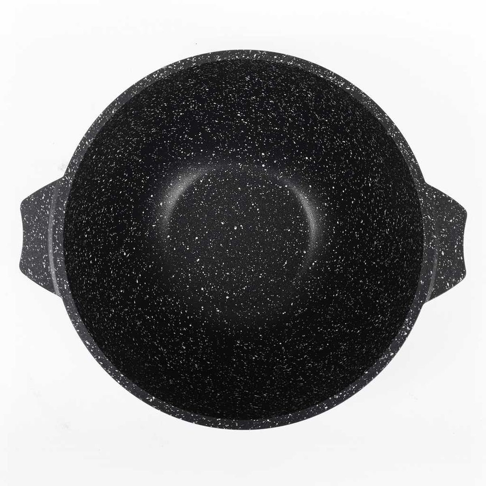 Казан алюминий, антиприг, 4 л, Гранит black, с крыш, Мечта, 54 802