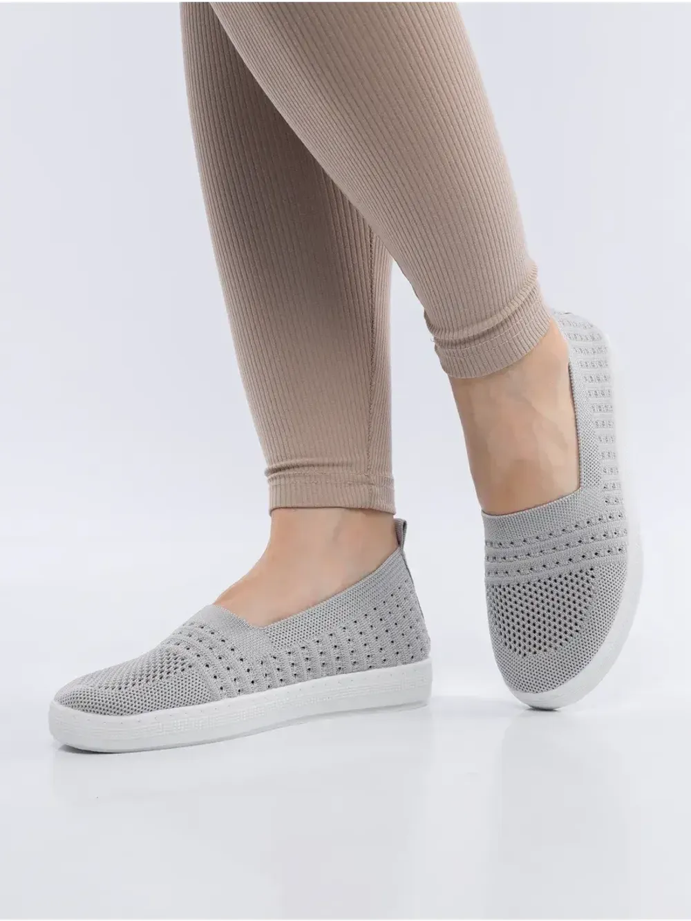 Мокасины летние текстильные