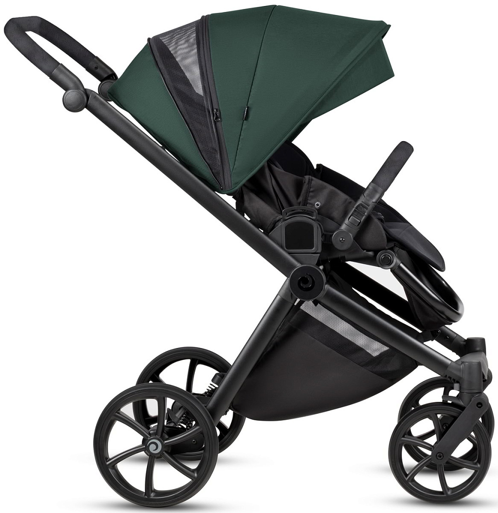 Детская коляска Tutis Mio 3 Plus Essential New 4 в 1 с автокреслом Elo Lux EduSky Black и базой 1622240 Pacific Green