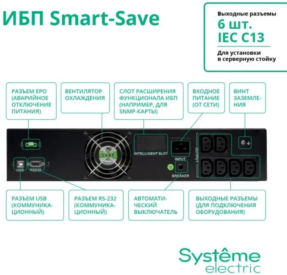 ИБП Systeme Electric SMTSE2000RMI2U