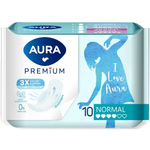 Прокладки "AURA PREMiUM" NORMAL 10шт