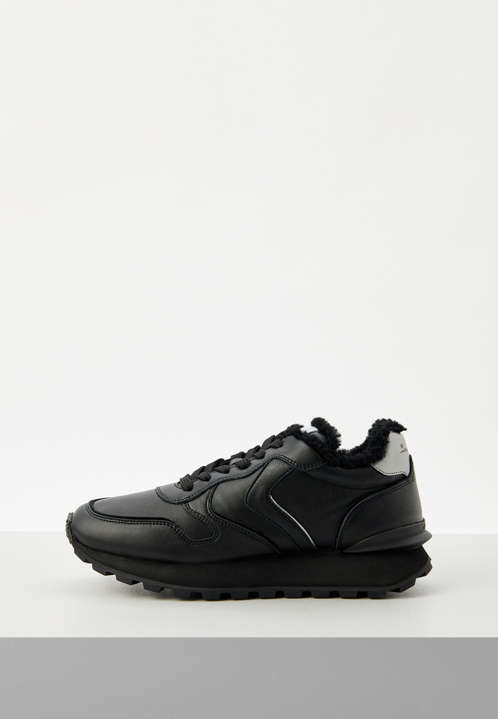 Кроссовки жен. Voile Blanche PARIS черный с мехом