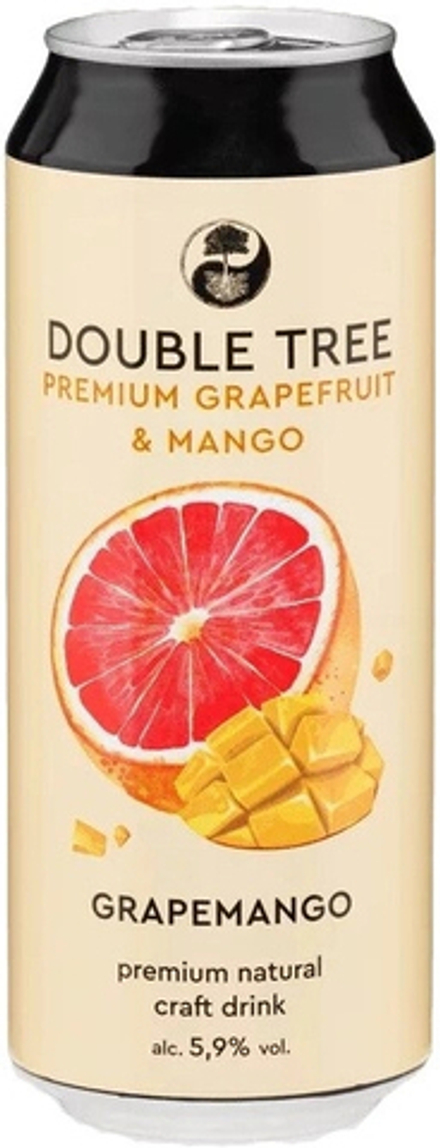 Медовуха Дабл Три Грейпфрут & Манго / Double Tree Grapefruit & Mango Mead 0.5 - банка