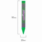 Восковые мелки утолщенные ЮНЛАНДИЯ "НЕОНЧИКИ", НАБОР 6 цветов, масляная основа, 228764