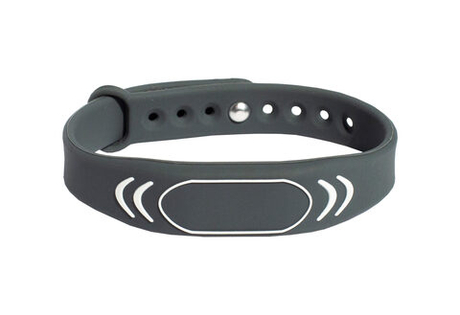 RFID браслет доступа MIFARE “SPORT” СЕРЫЙ, с застежкой