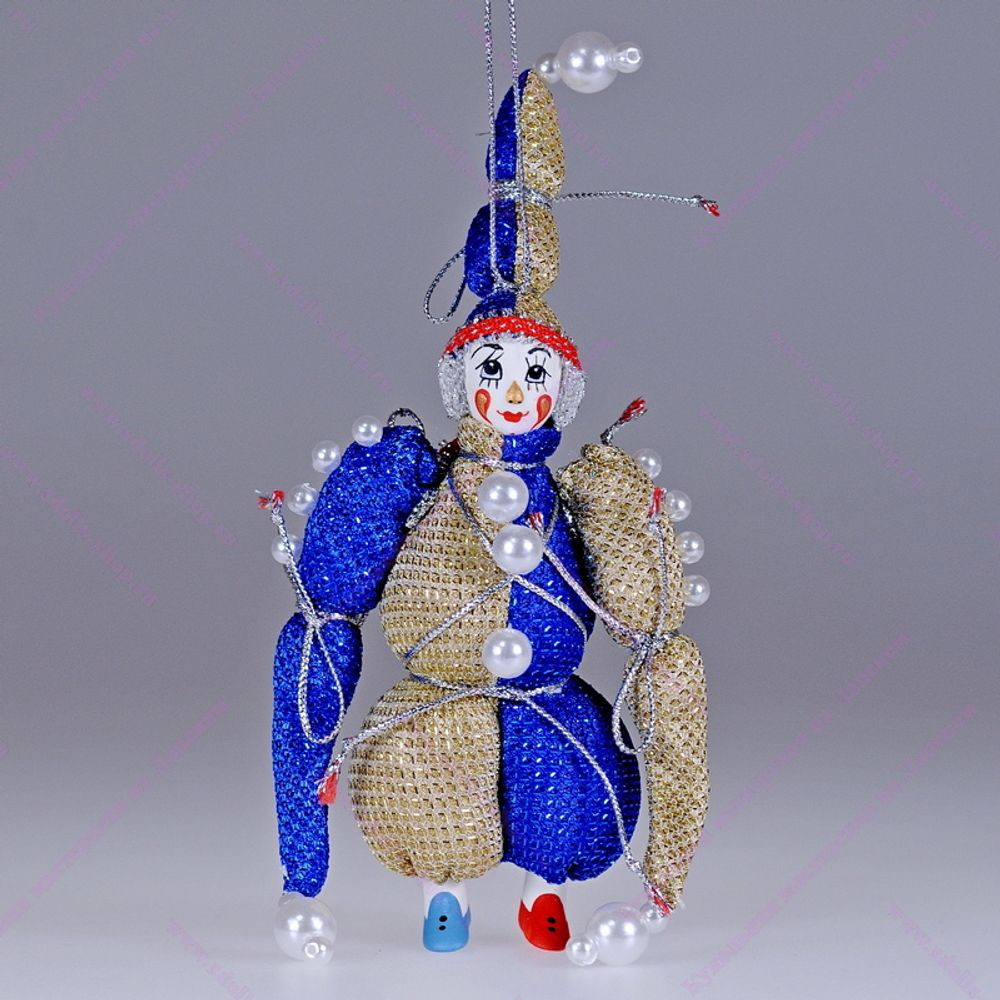 Ёлочная игрушка Двухцветный гномик