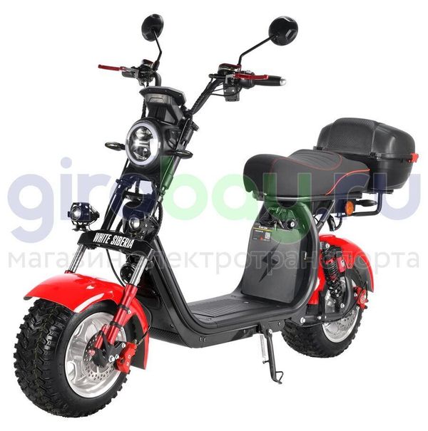 Электроскутер WHITE SIBERIA PRO 2500w (Красный) фото №1