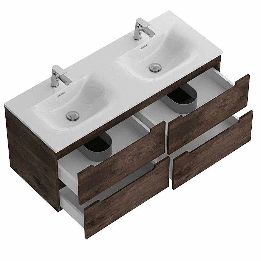 Тумба с раковиной BelBagno ETNA-1200-4C-SO-2-RW Rovere Moro