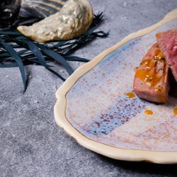 Блюдо овальное 51,8*23,5 см h3,5 см Light Purple Shell   P.L. [1]