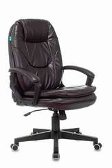 Кресло руководителя Бюрократ CH-868N темно-коричневый NE-15 эко.кожа крестов. пластик