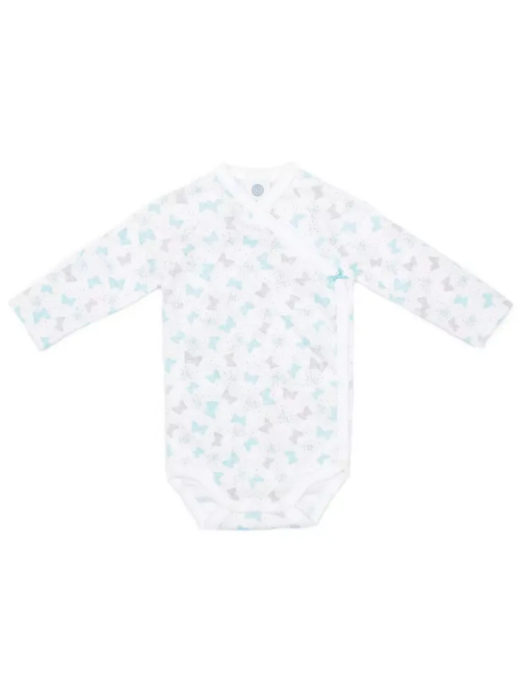 Боди-распашонка Sanetta, принт "Бабочки"