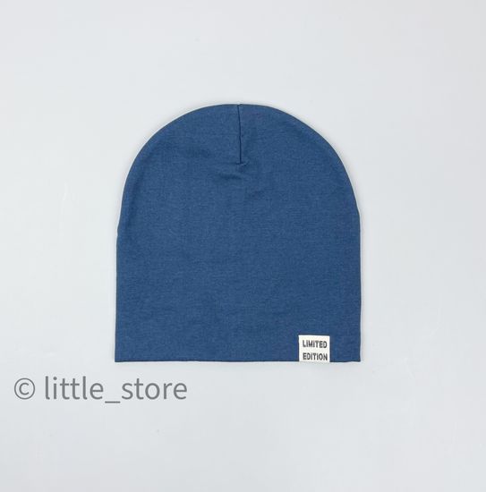 Шапка двухслойная (плотная), Индиго