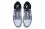 Кроссовки Jordan Air Jordan 1 Mid Neon Yellow Grey