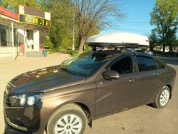 Автобокс Way-box Cobra 480 на крышу Lada Vesta