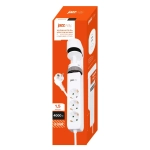 Удлинитель бытовой с заземлением и выключением Jazzway ETD-03U-150-wh