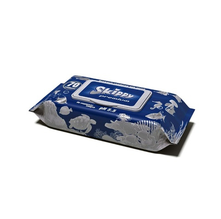 Влажные салфетки Skippy premium, 70 шт