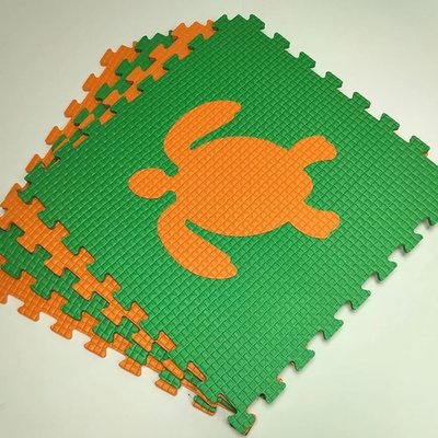 Мягкий пол "Жители моря" 500x500x10 мм 45 шор